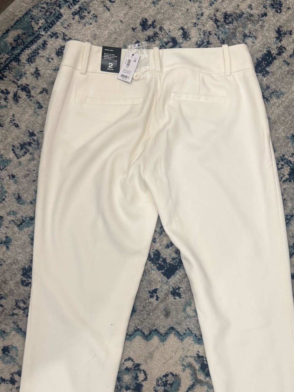Banana Republic Cream Tailored Women's Trousers - Picture 2 of 3